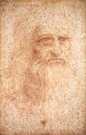 Chân dung tự họa của Leonardo da Vinci. Những tác phẩm kinh điển của ông như Mona Lisa, Bữa ăn tối cuối cùng và Người Vitruvius là đại diện cho nghệ thuật thời Phục Hưng